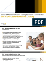 OpenSAP Leo5 Week 1 Unit 1 SLML Presentation