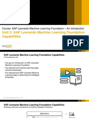 introducing machine learning with sap leonardo