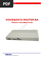 Voice&Data Router Ba: Product Documentation