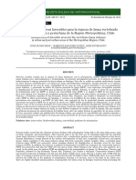 Areas Favorables Fauna Vertebrada Zona Urbana y Periurbana Stgo