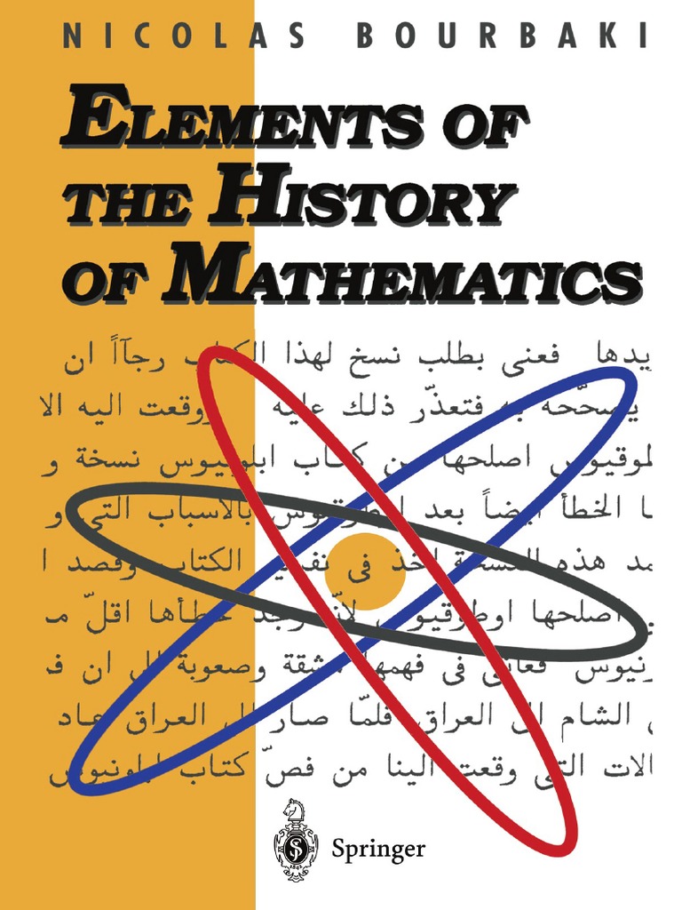 Bourbaki - Elements of The History of Mathematics PDF | PDF