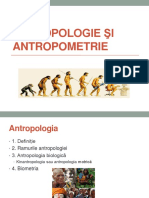 1. Antropologie Şi Antropometrie