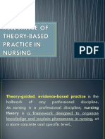 Relevance of Theory-Based Practice in Nursing