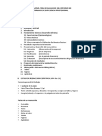 Esquema para Evaluacion Del Informe de Suficiencia Profesional