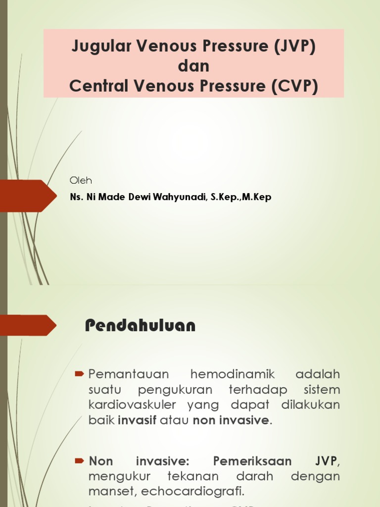 JVP Dan CVP | PDF