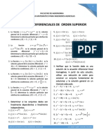 Ecuaciones Diferenciales de Orden Superior - EDL Con Coeficiente Constante