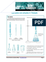 Operações Com Soluções Titulação