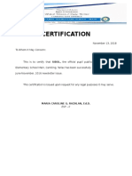 SIBOL Certification Circulation