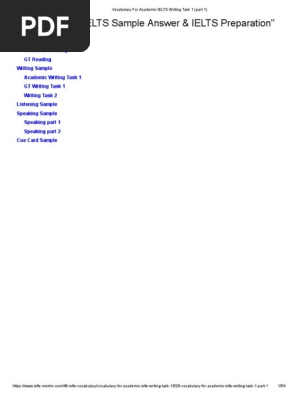IELTS Writing Samples Task 1