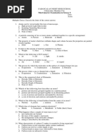 Third Quarter Examination in Science 8: 9. This Is The Organized Chart of Elements