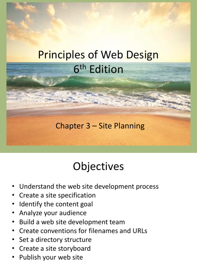Web Design Site Planning Guide | PDF | World Wide Web | Internet & Web