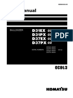 Komatsu D37EX-22 Dozer Bulldozer Service Repair Manual SN 60001 and Up PDF
