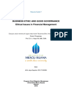 7, BE&GG, Arfin Jaya, Hapzi Ali, Ethical Issues in Financial Management, Universitas Mercu Buana, 2018