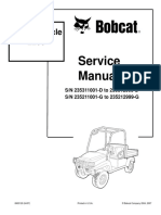 BOBCAT 2200 UTILITY VEHICLE Service Repair Manual SN 235311001-D To 235312999-D PDF