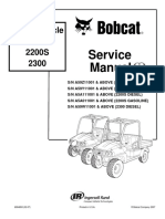 BOBCAT 2200S UTILITY VEHICLE Service Repair Manual SN A5A011001 & ABOVE (2200S GASOLINE).pdf