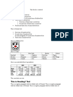 Document with Bulleted Lists, Numbered Lists, Images, Tables, and Styles
