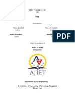 Mini Project - Proposal - Format