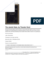 The Jewish State, by Theodor Herzl 1