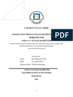 Laporan Tugas Akhir: Nama: Eko Wahyudi Utomo NIM: A11.2007.03303 Program Studi: Teknik Informatika