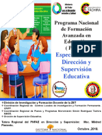 Presentación Pnfa Supervision y Dirección Educativa Mildre Octubre 2018