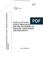 Manualof NATOSafety Principlesforthe Transportof Military Ammunitionand Explosives