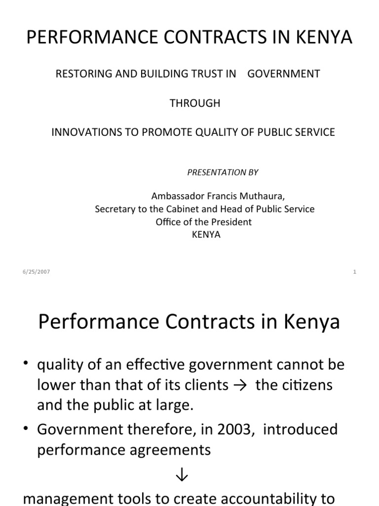 03 - Kenya Performance Contracting | PDF | Customer Satisfaction ...