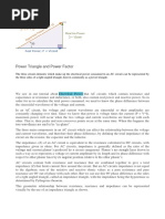 Power Triangle and Power Factor