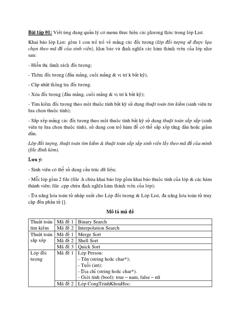 Bai Tap 01 | PDF