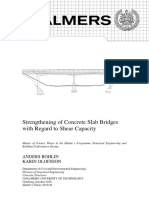 Strengthening of Concrete Slab Bridges With Regard to Shear Capacity