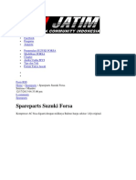 Sekreng Suzuki Forsa Dan Komponennya