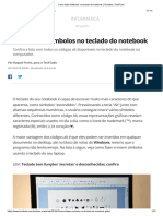 Como Fazer Símbolos No Teclado Do Notebook - Teclados - TechTudo