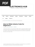 How To Write Arduino Code For Beginners