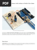 Arduino Flame Sensor Interfacing To Build A Fire Alarm System