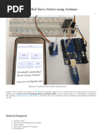 Bluetooth Controlled Servo Motor Using Arduino