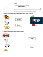 Prueba de Diagnostico Musica 1°