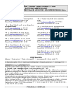 Program Fiziologija Stomatologija 11-12