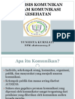 Analisis Komunikan Dalam Komunikasi Kesehatan (Yunidita Kurniati 1826020024.p)