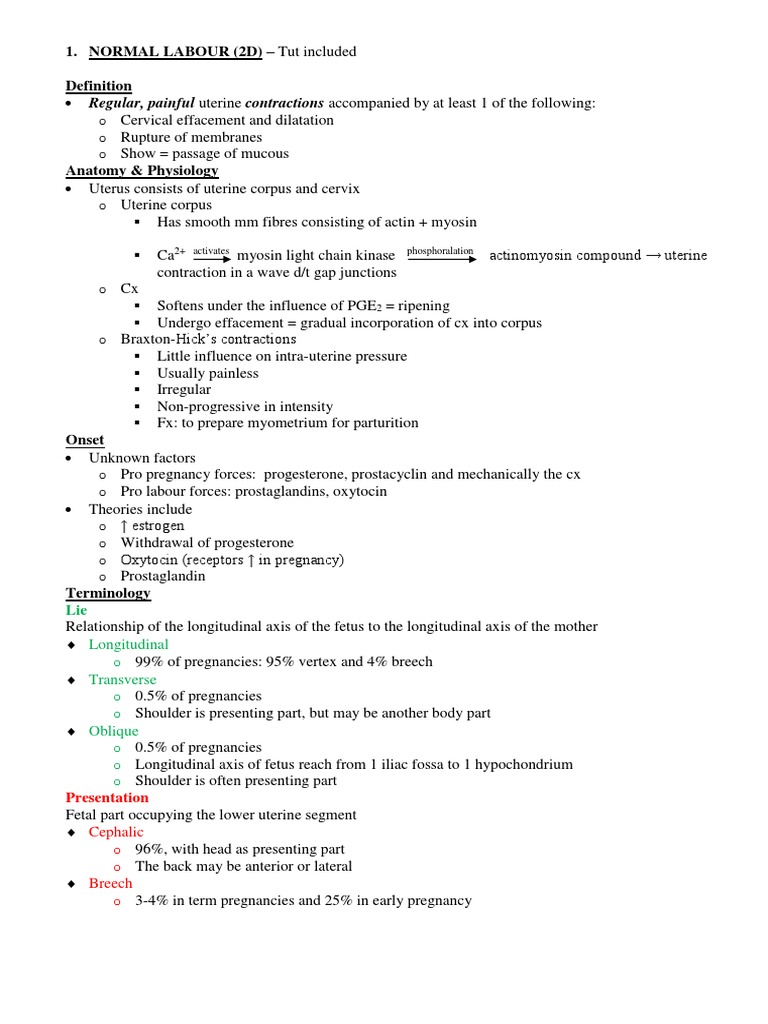 Obst Objectives | PDF | Childbirth | Pregnancy