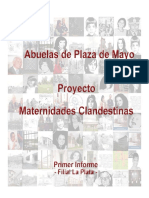Maternidades Clandestinas - Primer Informe