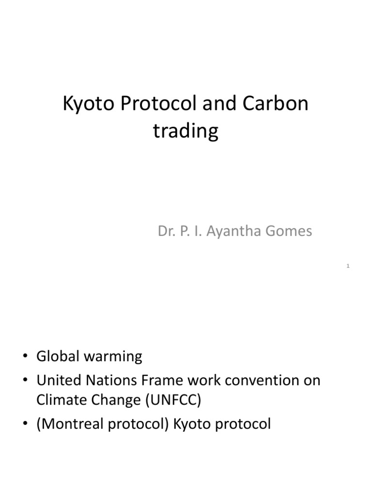 Presetation 7-Carbon Trading | PDF | Emissions Trading | Kyoto Protocol