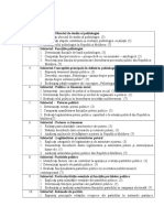 Subiectele Politologie LA 2018-2019