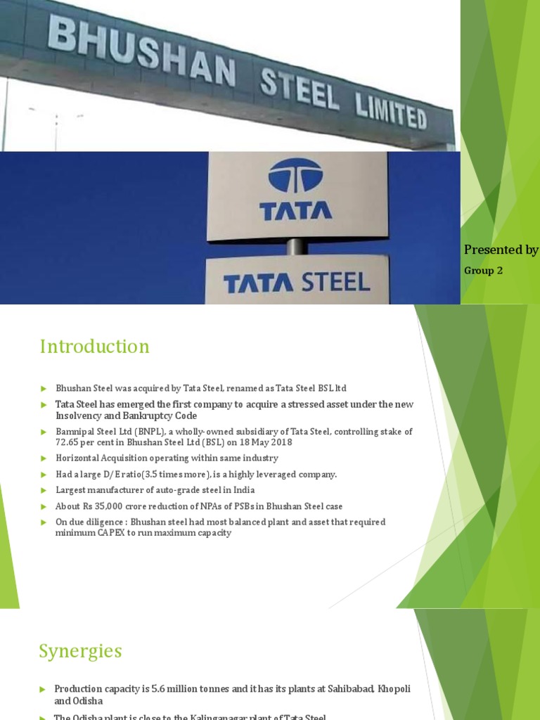 Tata Steel & Bhushan Steel | Download Free PDF | Economies | Business