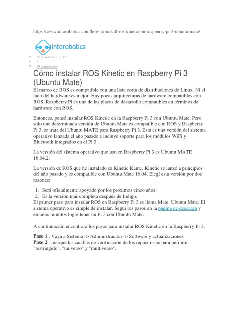Ros Kinetic Raspberry Pi – ROS Kinetic on Raspberry Pi with Resin – QQBXAU