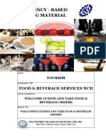 Competency - Based Learning Material: Food & Beverage Services Ncii