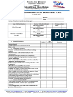 School Canteen Management Monitoring Form: Schools Division Office of Bataan