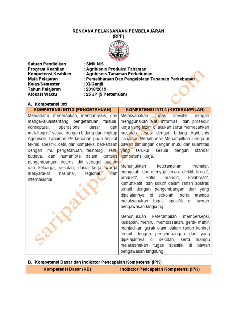 Pemeliharaan Dan Pengelolaan Tanaman Perkebunan 11 Smk