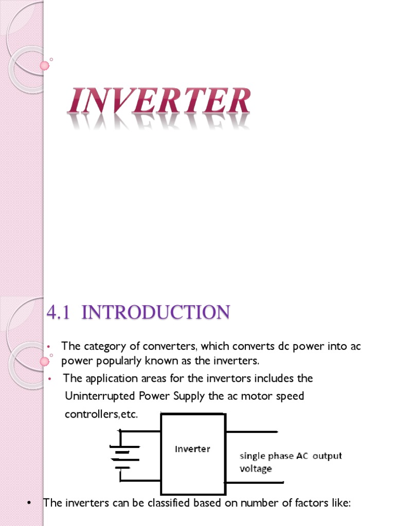 Inverter and Chopper | PDF | Power Inverter | Direct Current