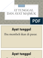 Ayat Tunggal Dan Ayat Majmuk