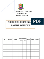 Buku Rekod Makmal Komputer Sekolah