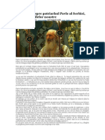Mărturie Despre Patriarhul Pavle Al Serbiei